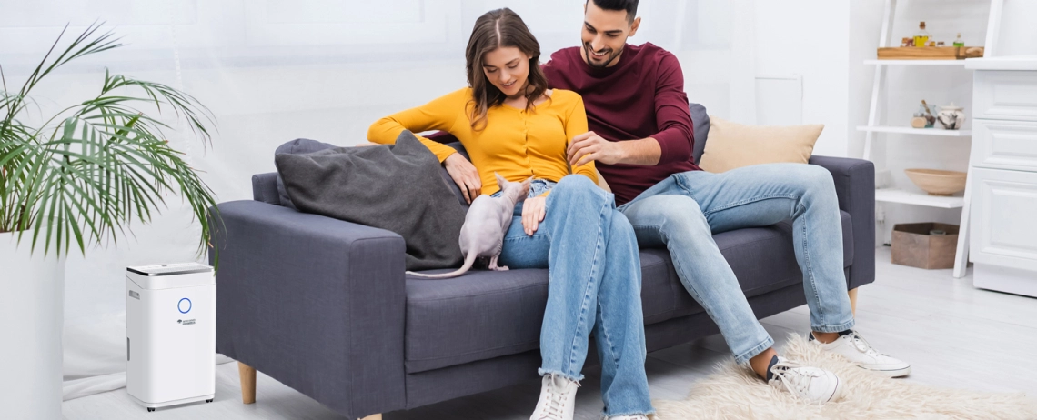 High-performance MyCond Roomer Smart 25 dehumidifier for residential use.