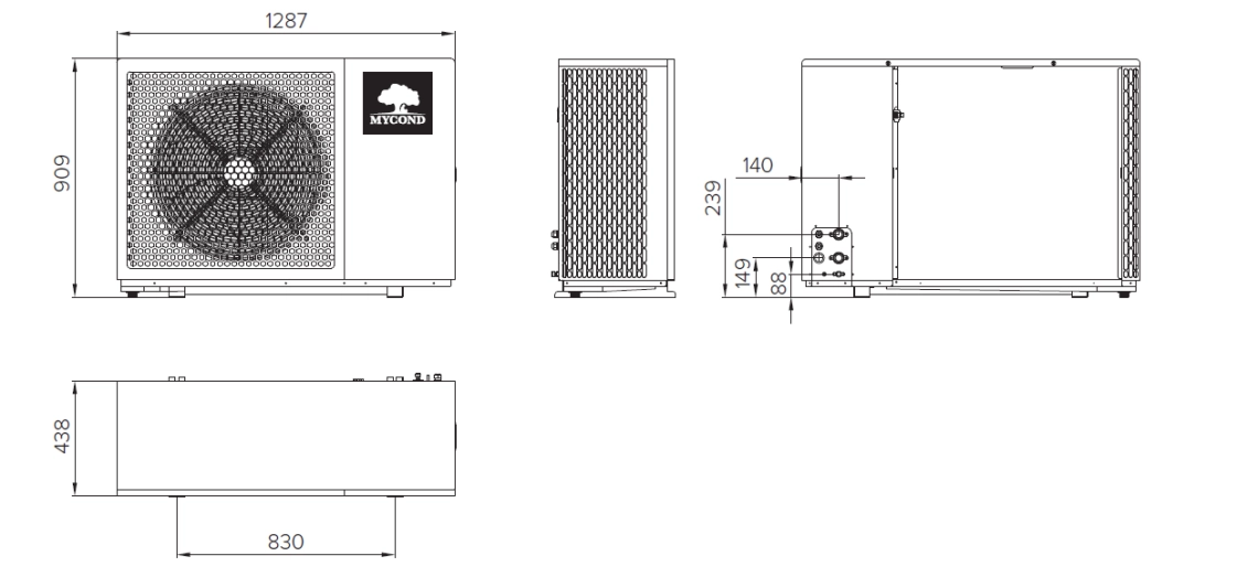 Mycond BeeEco Overall dimensions - 2