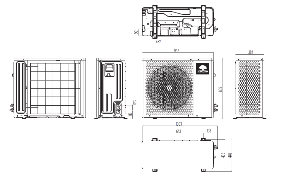MyCond BeeHeat Overall dimensions - 3