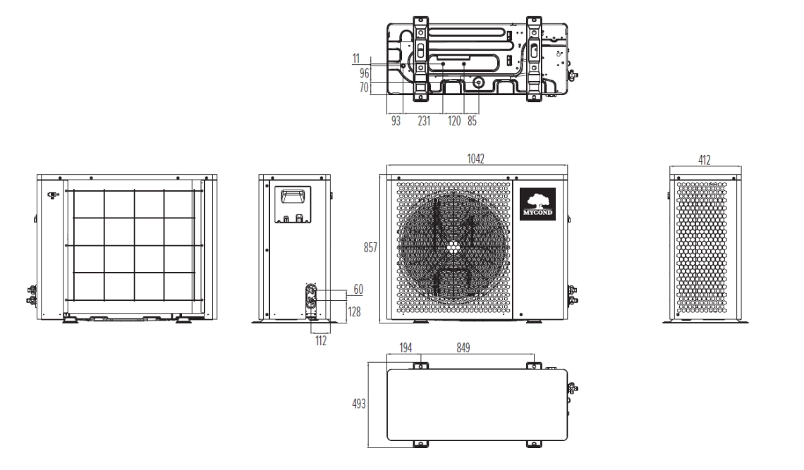 MyCond BeeHeat Overall dimensions - 4