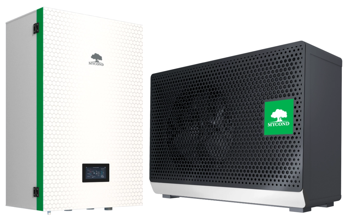 MyCond BeeSmart A modern heat pump system focusing on energy efficiency and noise reduction.