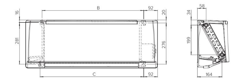 MyCond FHW Wall-mounted fan coil unit suitable for smart home integration.