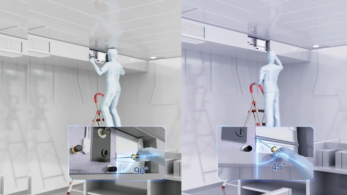 MyCond Fresh air duct easy access to the printed circuit board