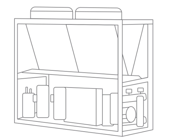 MyCond MCU-YHR Modular heat pump with compact design for efficient energy recovery.