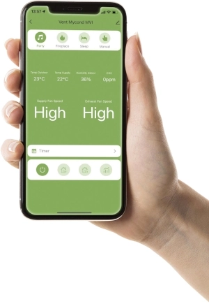 MyCond MVS***-DW mobile application for controlling ventilation via smartphone