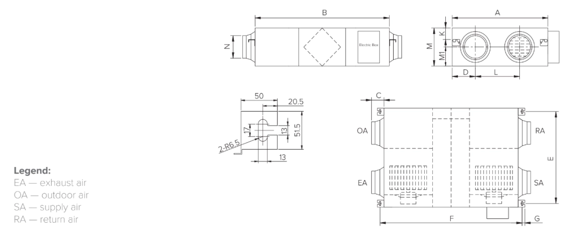 MyCond MVS***-DW Overall dimensions - 2
