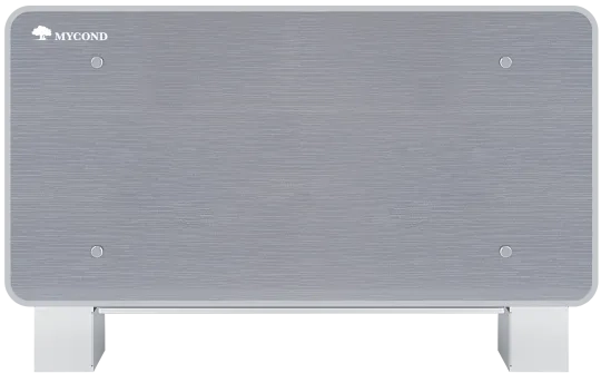 Designer floor-standing fan coil units Silver Glass series